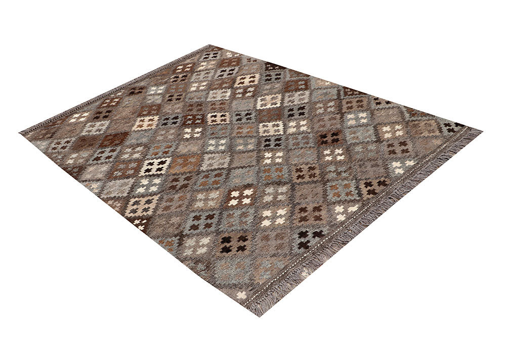 Multi Colored Kilim 4' 9 x 6' 6 - No. 66810 - ALRUG Rug Store