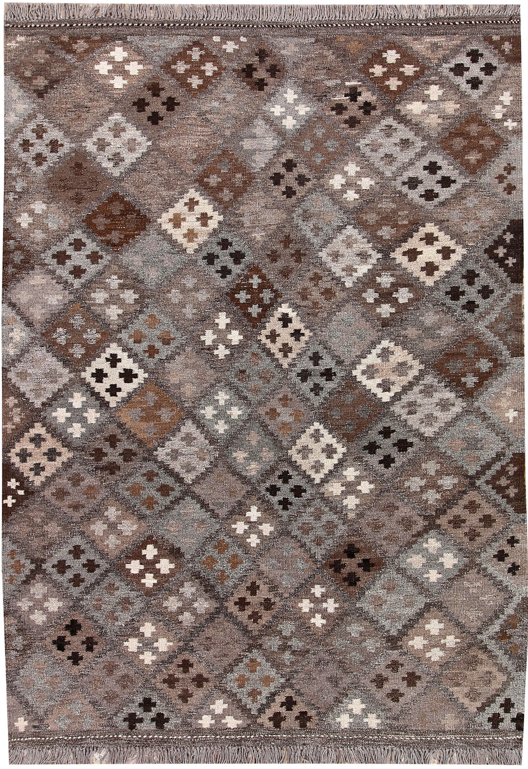 Multi Colored Kilim 4' 9 x 6' 6 - No. 66810 - ALRUG Rug Store