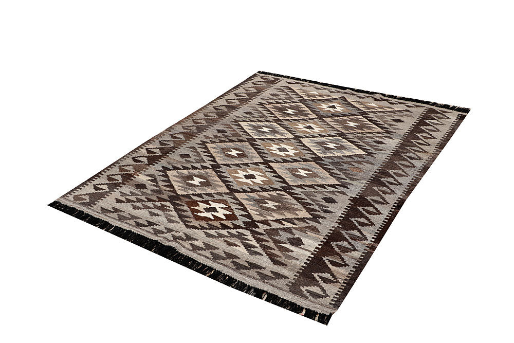 Multi Colored Kilim 4' 11 x 6' - No. 66811 - ALRUG Rug Store