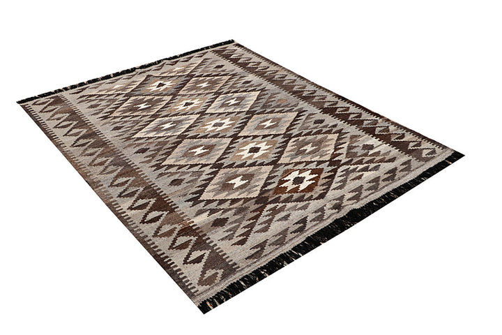 Multi Colored Kilim 4' 11 x 6' - No. 66811 - ALRUG Rug Store