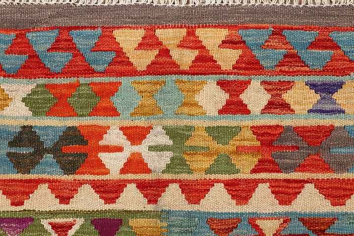 Multi Colored Kilim 4' 8 x 6' 6 - No. 66812 - ALRUG Rug Store
