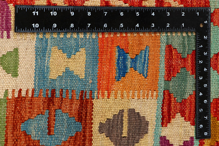 Multi Colored Kilim 4' 8 x 6' 6 - No. 66812 - ALRUG Rug Store