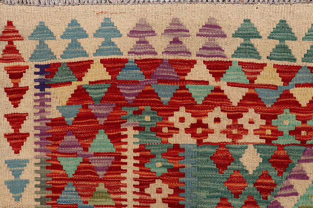 Multi Colored Kilim 4' 10 x 6' 5 - No. 66813 - ALRUG Rug Store