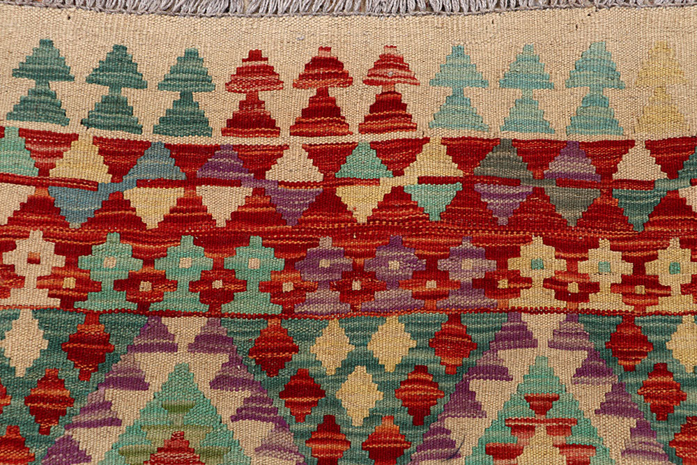 Multi Colored Kilim 4' 10 x 6' 5 - No. 66813 - ALRUG Rug Store