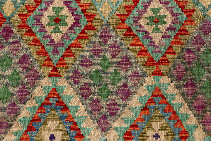 Multi Colored Kilim 4' 10 x 6' 5 - No. 66813 - ALRUG Rug Store