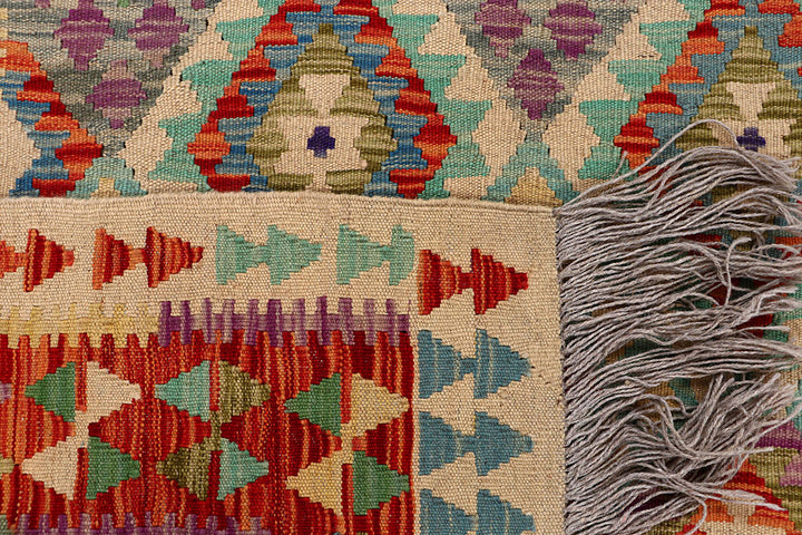 Multi Colored Kilim 4' 10 x 6' 5 - No. 66813 - ALRUG Rug Store