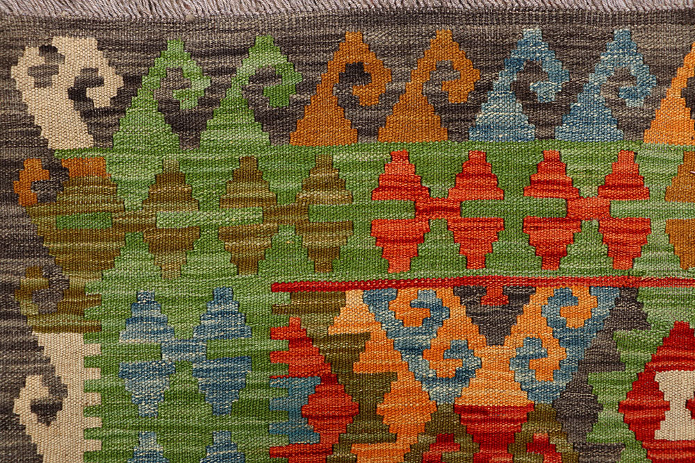 Multi Colored Kilim 5' x 6' 4 - No. 66815 - ALRUG Rug Store