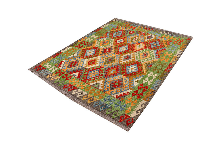 Multi Colored Kilim 5' x 6' 4 - No. 66815 - ALRUG Rug Store