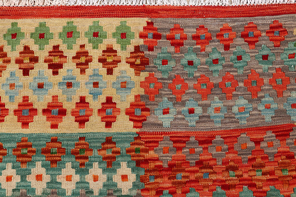 Multi Colored Kilim 5' 1 x 6' 5 - No. 66816 - ALRUG Rug Store