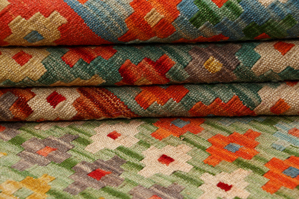 Multi Colored Kilim 5' 1 x 6' 5 - No. 66816 - ALRUG Rug Store