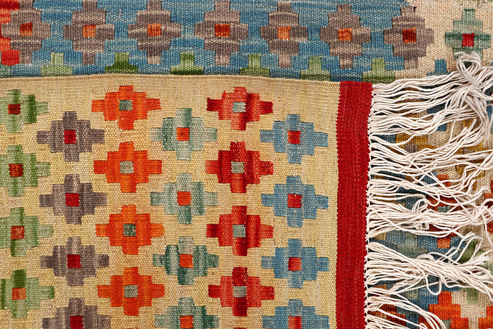 Multi Colored Kilim 5' 1 x 6' 5 - No. 66816 - ALRUG Rug Store