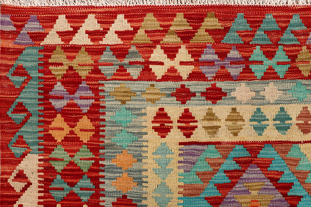 Multi Colored Kilim 4' 11 x 6' 5 - No. 66817 - ALRUG Rug Store