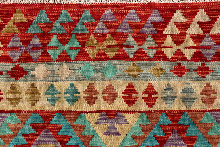 Multi Colored Kilim 4' 11 x 6' 5 - No. 66817 - ALRUG Rug Store