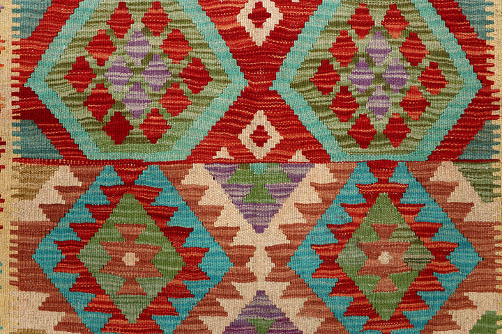 Multi Colored Kilim 4' 11 x 6' 5 - No. 66817 - ALRUG Rug Store