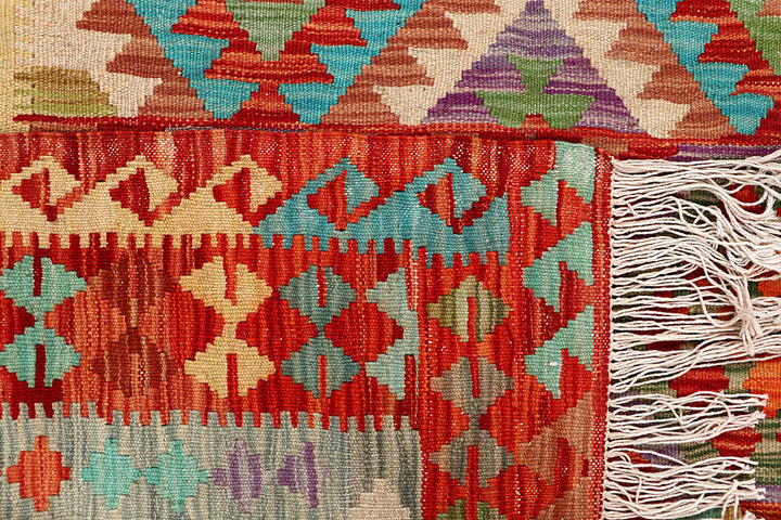 Multi Colored Kilim 4' 11 x 6' 5 - No. 66817 - ALRUG Rug Store