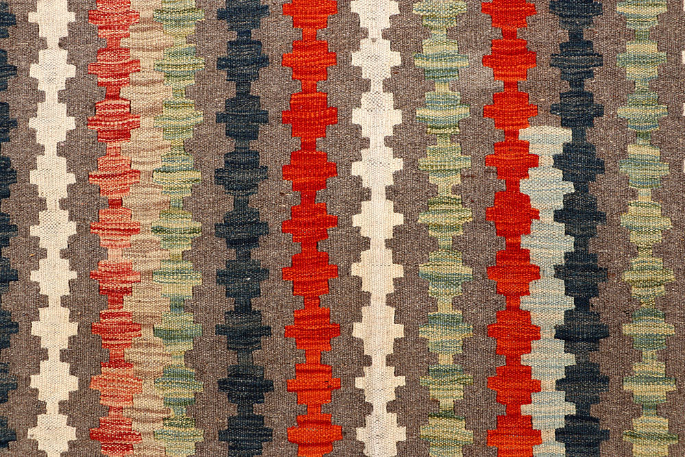 Multi Colored Kilim 5' 1 x 6' 9 - No. 66818 - ALRUG Rug Store