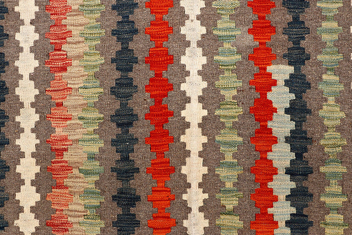 Multi Colored Kilim 5' 1 x 6' 9 - No. 66818 - ALRUG Rug Store