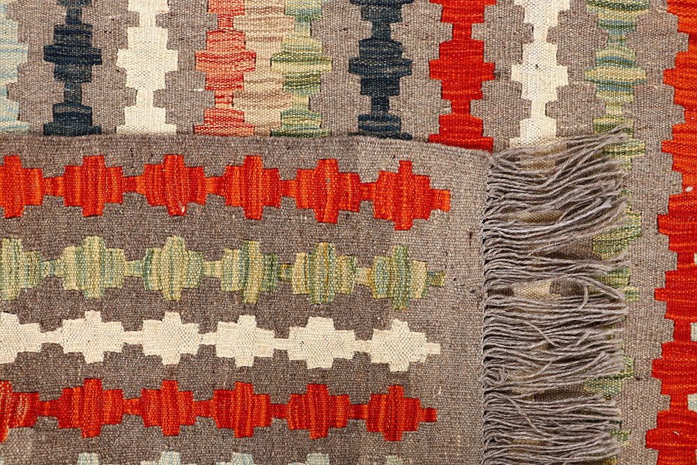 Multi Colored Kilim 5' 1 x 6' 9 - No. 66818 - ALRUG Rug Store
