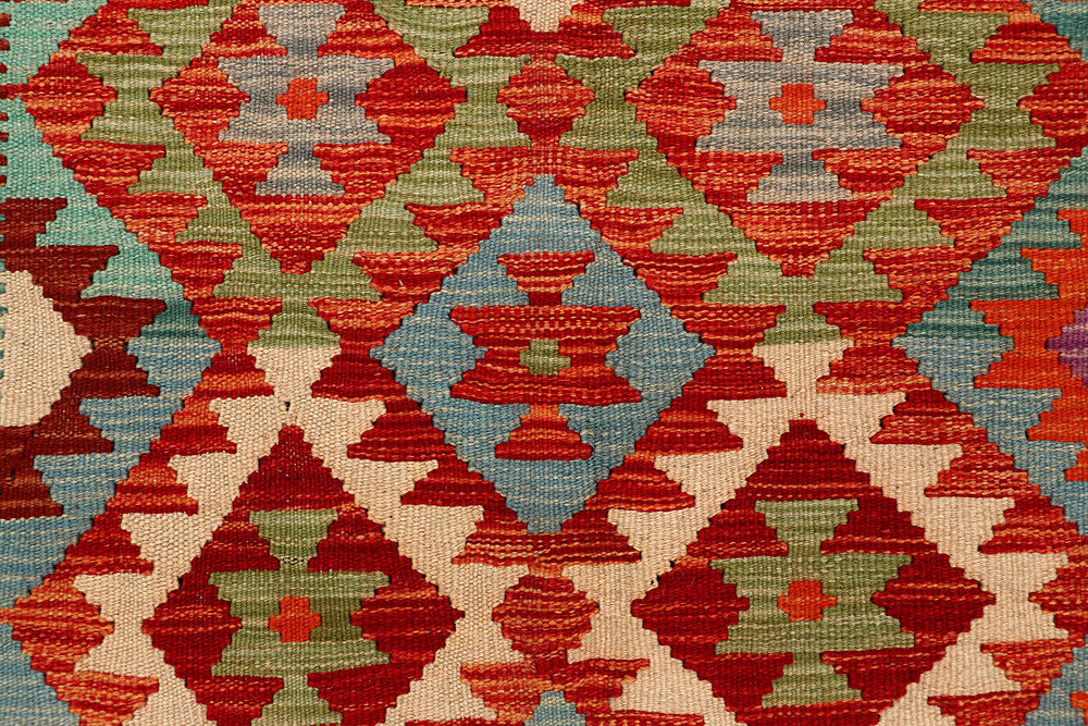 Multi Colored Kilim 4' 9 x 6' 6 - No. 66819 - ALRUG Rug Store