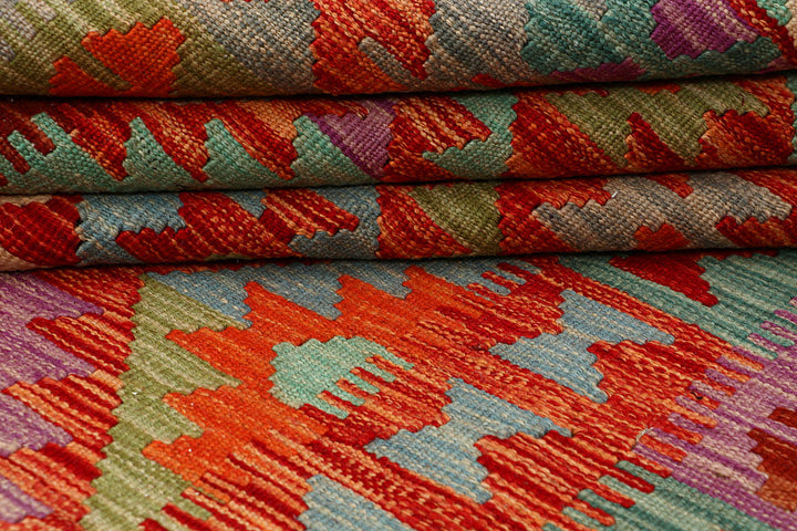 Multi Colored Kilim 4' 9 x 6' 6 - No. 66819 - ALRUG Rug Store