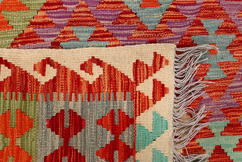 Multi Colored Kilim 4' 9 x 6' 6 - No. 66819 - ALRUG Rug Store