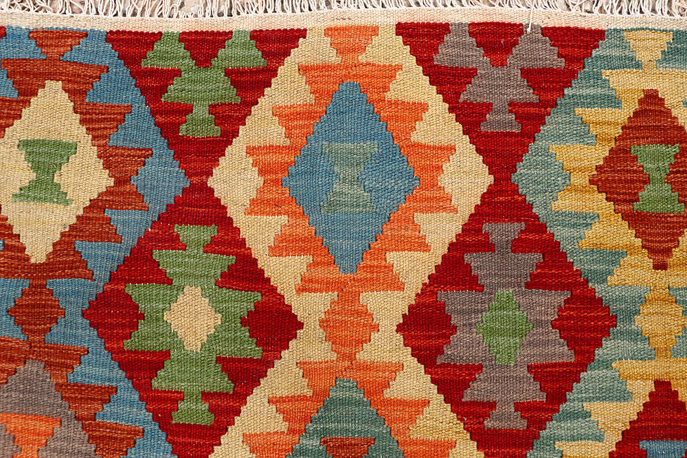 Multi Colored Kilim 5' 4 x 6' 5 - No. 66820 - ALRUG Rug Store