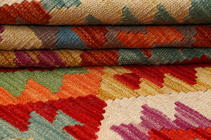 Multi Colored Kilim 5' 4 x 6' 5 - No. 66820 - ALRUG Rug Store