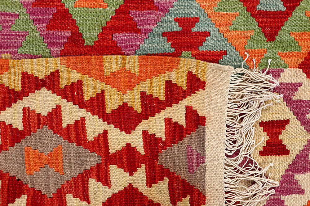 Multi Colored Kilim 5' 4 x 6' 5 - No. 66820 - ALRUG Rug Store