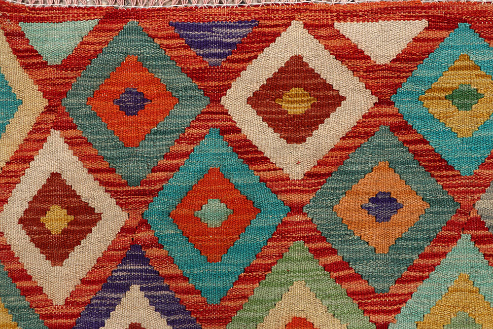 Multi Colored Kilim 4' 11 x 6' 6 - No. 66821 - ALRUG Rug Store