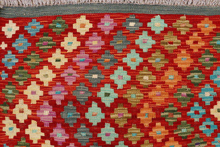 Multi Colored Kilim 5' 1 x 6' 1 - No. 66822 - ALRUG Rug Store