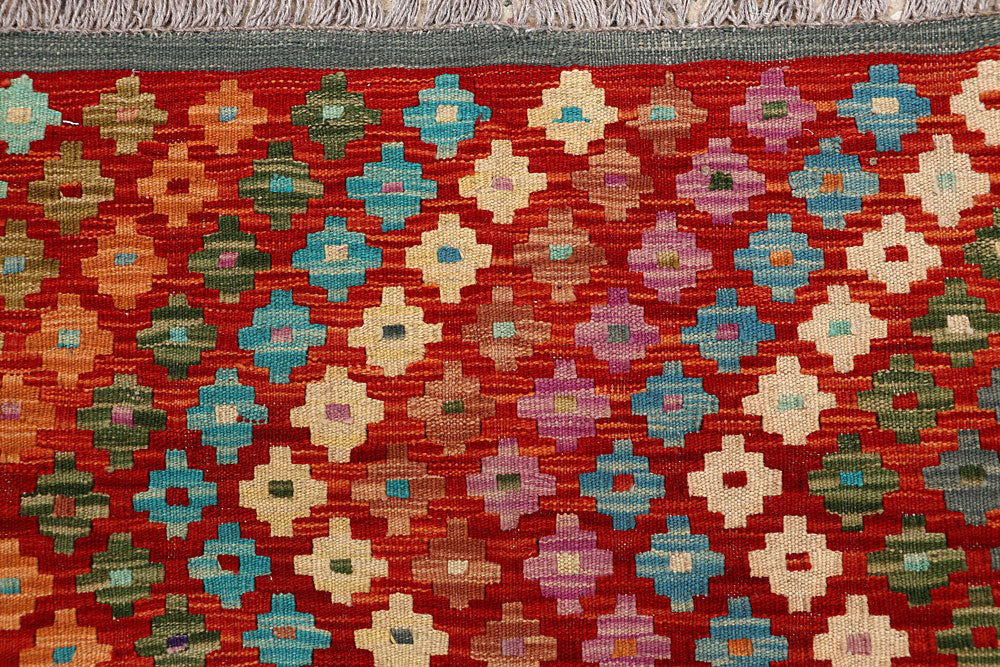 Multi Colored Kilim 5' 1 x 6' 1 - No. 66822 - ALRUG Rug Store