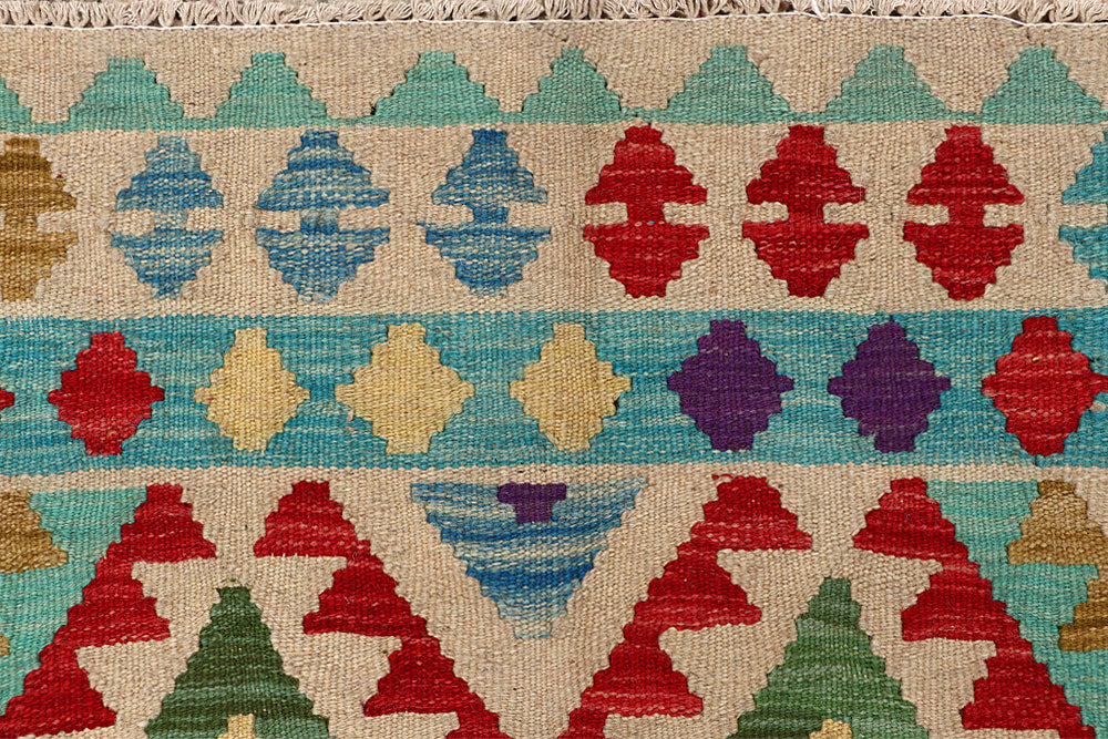 Multi Colored Kilim 5' 2 x 6' 5 - No. 66823 - ALRUG Rug Store