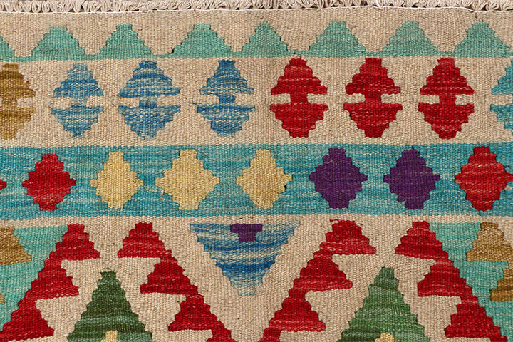 Multi Colored Kilim 5' 2 x 6' 5 - No. 66823 - ALRUG Rug Store