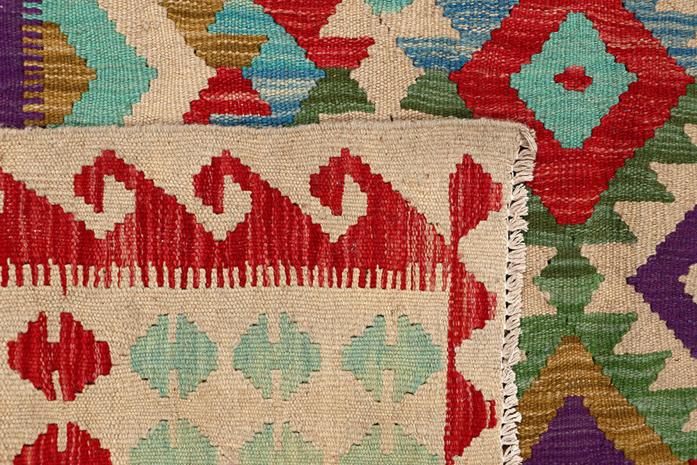 Multi Colored Kilim 5' 2 x 6' 5 - No. 66823 - ALRUG Rug Store