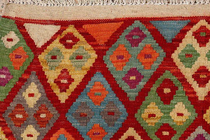 Multi Colored Kilim 5' 5 x 6' 4 - No. 66824 - ALRUG Rug Store