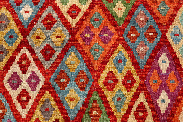 Multi Colored Kilim 5' 5 x 6' 4 - No. 66824 - ALRUG Rug Store
