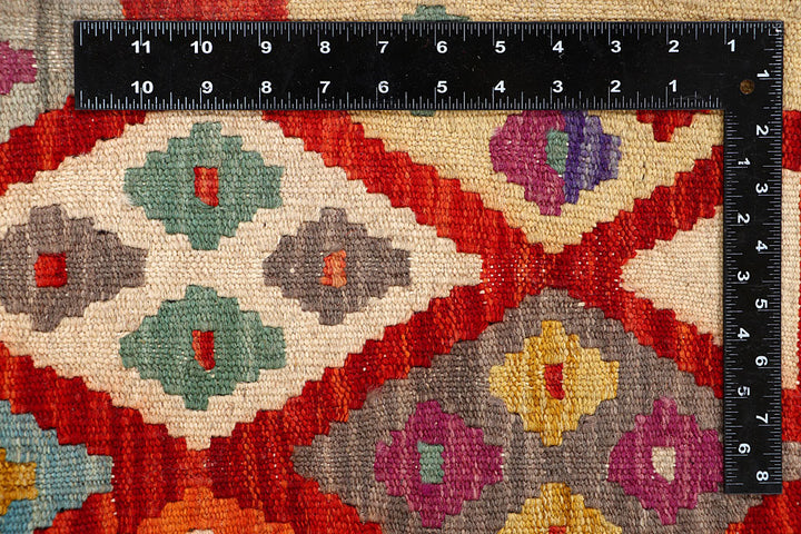 Multi Colored Kilim 5' 5 x 6' 4 - No. 66824 - ALRUG Rug Store