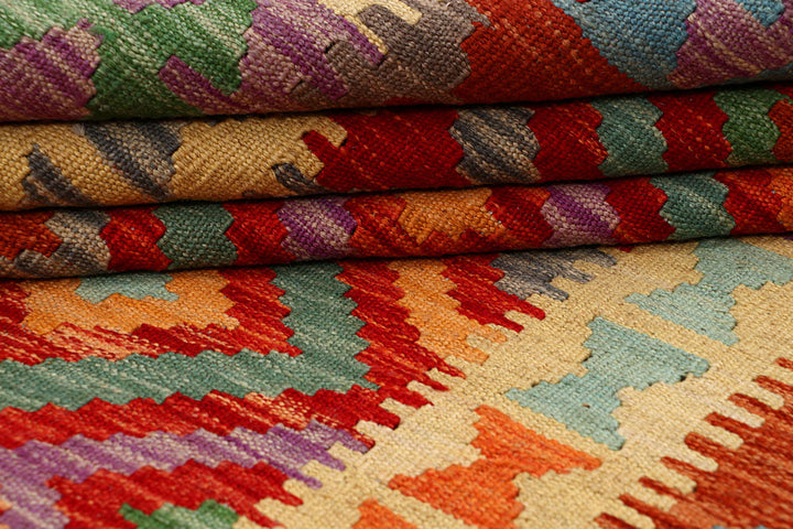 Multi Colored Kilim 4' 11 x 6' 8 - No. 66825 - ALRUG Rug Store