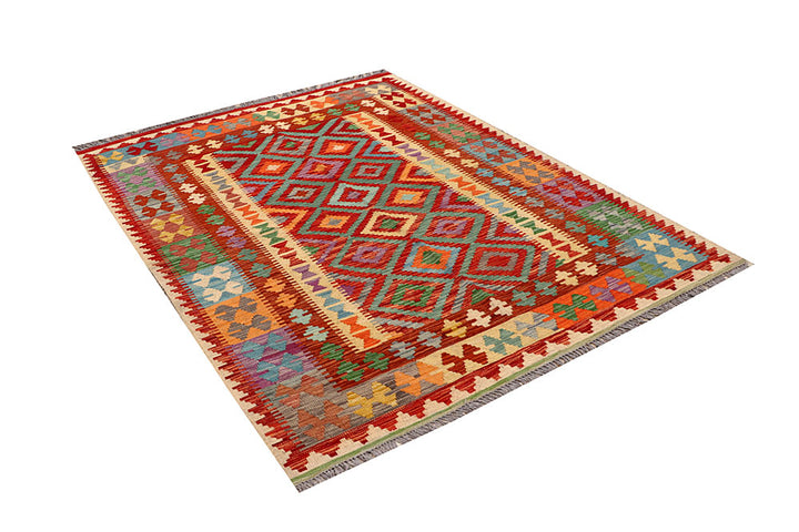 Multi Colored Kilim 4' 11 x 6' 8 - No. 66825 - ALRUG Rug Store