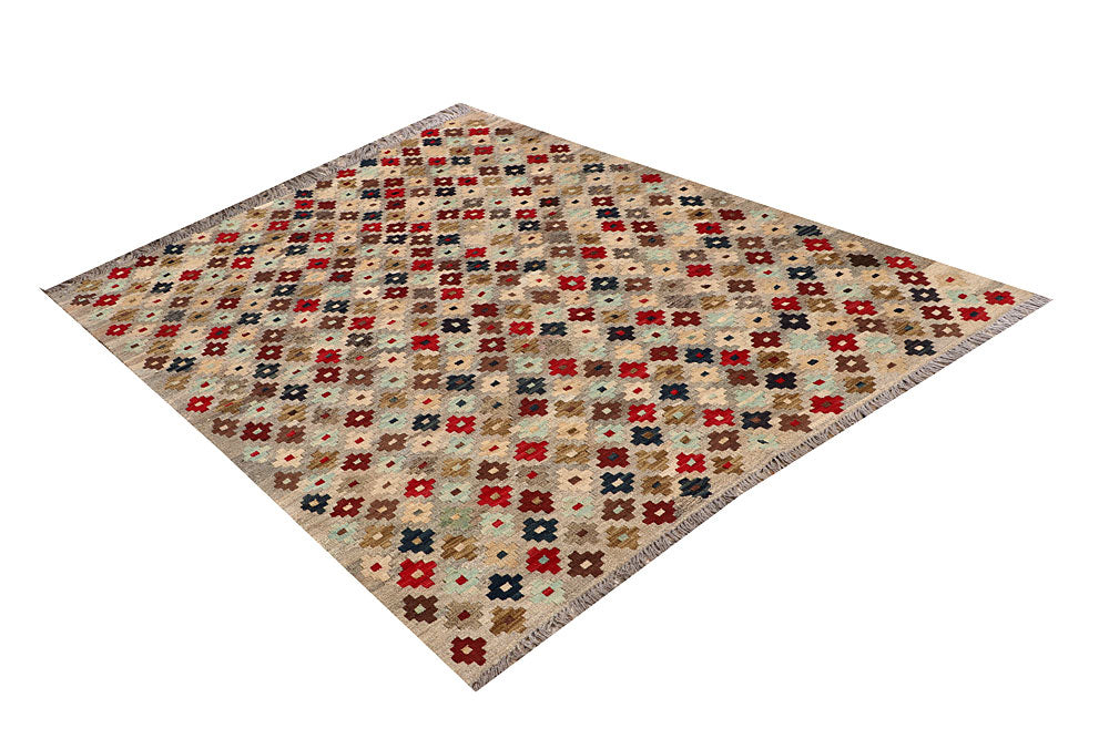 Multi Colored Kilim 4' 11 x 6' 5 - No. 66826 - ALRUG Rug Store