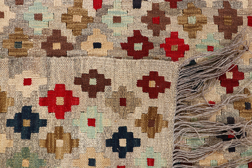 Multi Colored Kilim 4' 11 x 6' 5 - No. 66826 - ALRUG Rug Store
