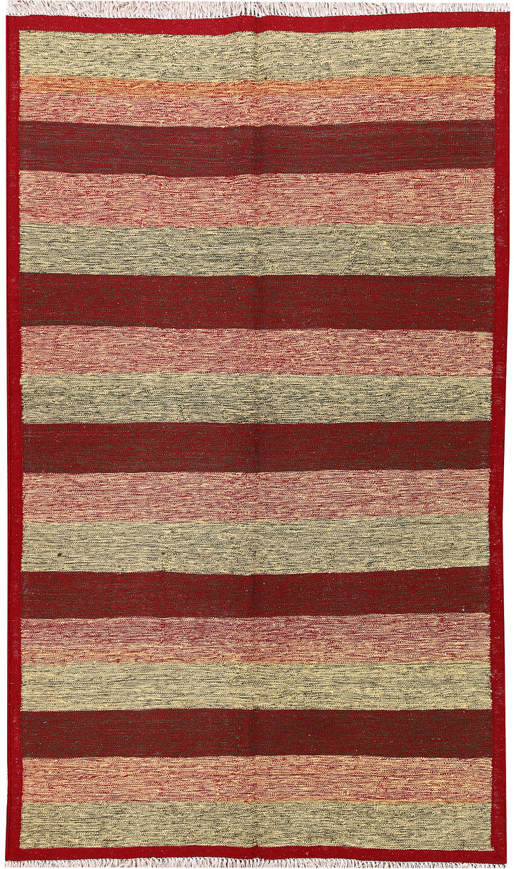 Multi Colored Kilim 4' 9 x 8' 2 - No. 66827 - ALRUG Rug Store