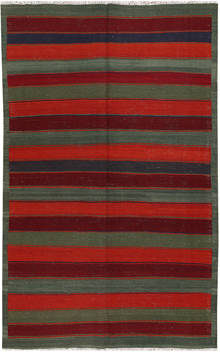 Multi Colored Kilim 5' x 8' 2 - No. 66828 - ALRUG Rug Store