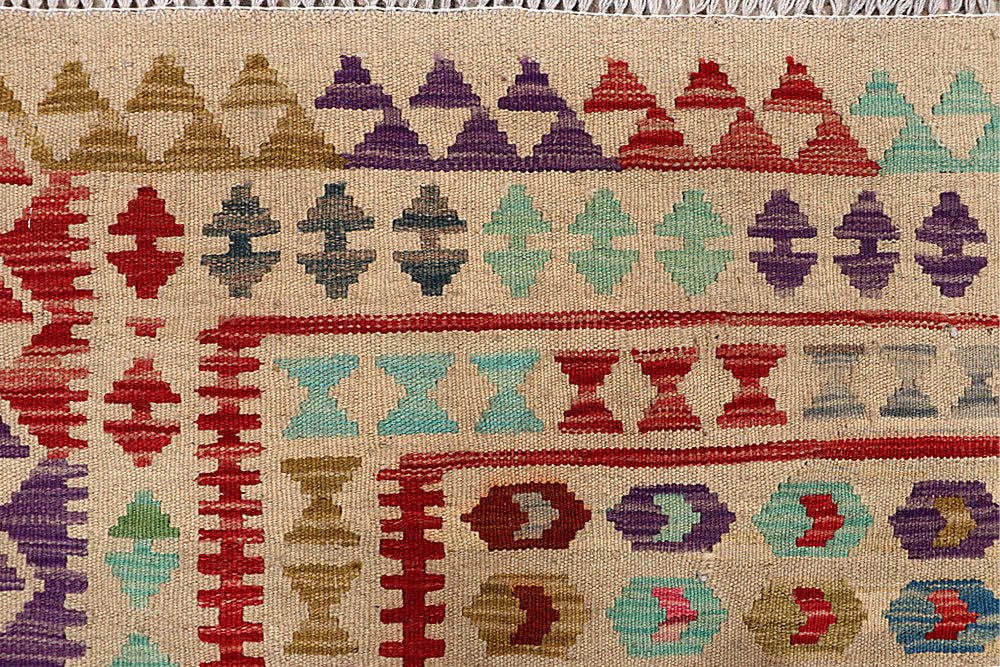 Multi Colored Kilim 5' 2 x 8' 2 - No. 66829 - ALRUG Rug Store