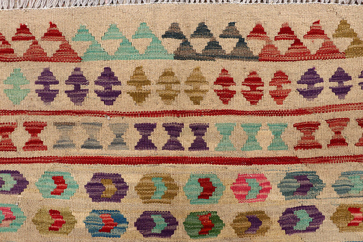 Multi Colored Kilim 5' 2 x 8' 2 - No. 66829 - ALRUG Rug Store