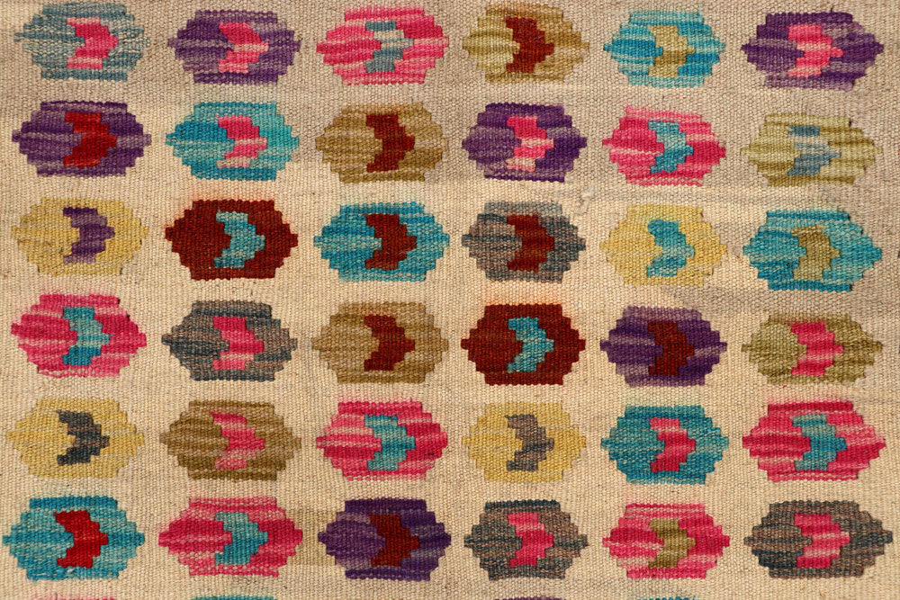 Multi Colored Kilim 5' 2 x 8' 2 - No. 66829 - ALRUG Rug Store