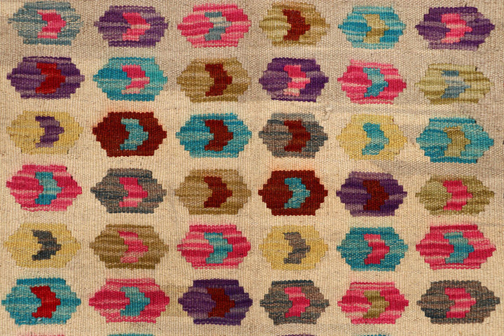 Multi Colored Kilim 5' 2 x 8' 2 - No. 66829 - ALRUG Rug Store