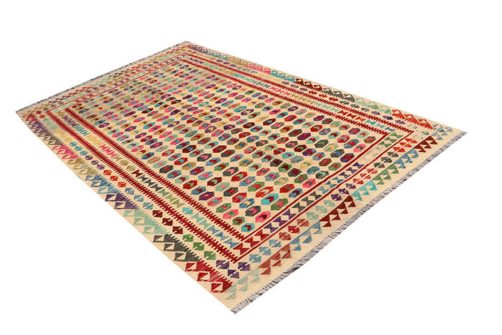 Multi Colored Kilim 5' 2 x 8' 2 - No. 66829 - ALRUG Rug Store