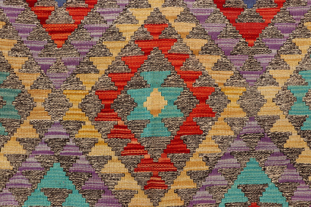Multi Colored Kilim 5' 4 x 8' 1 - No. 66830 - ALRUG Rug Store