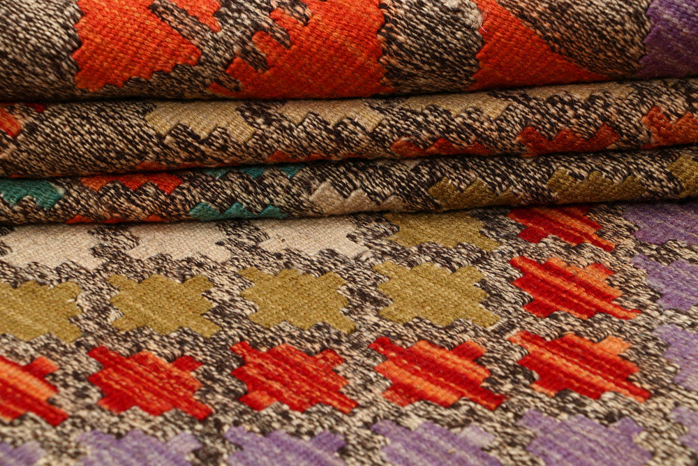 Multi Colored Kilim 5' 7 x 7' 10 - No. 66831 - ALRUG Rug Store